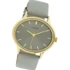 Oozoo Damen Armbanduhr Timepieces C11050 Analog Leder grau UOC11050