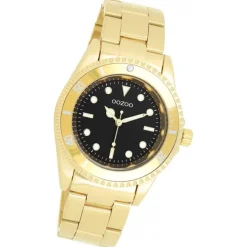 Oozoo Damen Armbanduhr Timepieces Analog Edelstahl gold UOC11148
