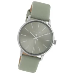 Oozoo Damen Armbanduhr Timepieces C10723 Analog Leder grün UOC10723