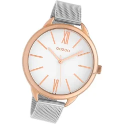 Oozoo Damen Armbanduhr Timepieces C10133 Quarz Stahl silber UOC10133