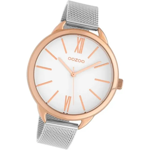 Oozoo Damen Armbanduhr Timepieces C10133 Quarz Stahl silber UOC10133