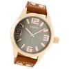 Oozoo Damen Armbanduhr Timepieces C1156 Analog Leder rot UOC1156