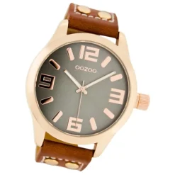 Oozoo Damen Armbanduhr Timepieces C1156 Analog Leder rot UOC1156