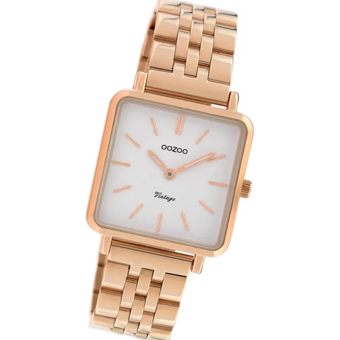 Oozoo Damen Armbanduhr Timepieces Analog Metall rosegold UOC9958A