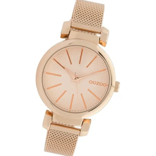 Oozoo Damen Armbanduhr Timepieces Analog Metall rosegold UOC10129