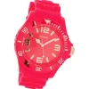 Oozoo Damen Armbanduhr Timepieces Analog Silikon rot pink UOC5055A