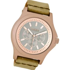 Oozoo Damen Armbanduhr Timepieces Analog Leder gelb UOC6511A