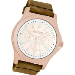 Oozoo Damen Armbanduhr Timepieces Analog Leder braun UOC6512A