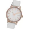 Oozoo Damen Armbanduhr Timepieces Analog Leder weiß UOC10015