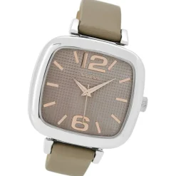 Oozoo Damen Armbanduhr Timepieces Analog Leder beige UOC9182A