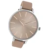 Oozoo Damen Armbanduhr Timepieces C10711 Analog Leder pinkgrau UOC10711