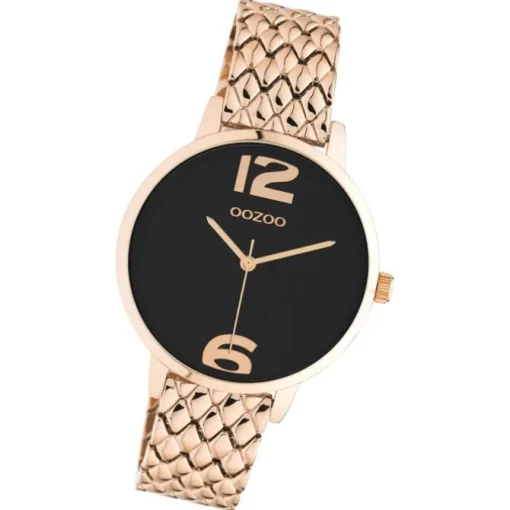 Oozoo Damen Armbanduhr Timepieces C11024 Analog Edelstahl roségold UOC11024