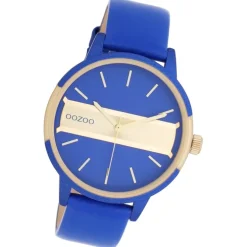Oozoo Damen Armbanduhr Timepieces Analog Leder blau UOC11154