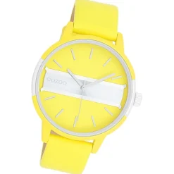 Oozoo Damen Armbanduhr Timepieces Analog Leder gelb UOC11191