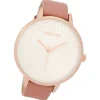 Oozoo Damen Armbanduhr Timepieces Analog Leder rosa UOC9725A