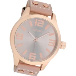 Oozoo Damen Armbanduhr Timepieces Analog Leder rosa UOC1102A