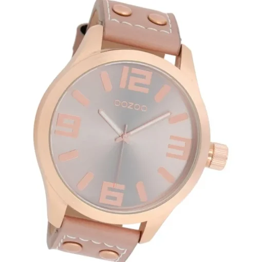 Oozoo Damen Armbanduhr Timepieces Analog Leder rosa UOC1102A