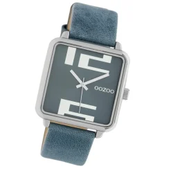 Oozoo Damen Armbanduhr Timepieces Analog Leder blau UOC10361