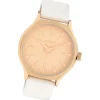 Oozoo Damen Armbanduhr Timepieces Analog Leder weiß UOC10105