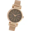 Oozoo Damen Armbanduhr Timepieces Analog Metall rosegold UOC10130