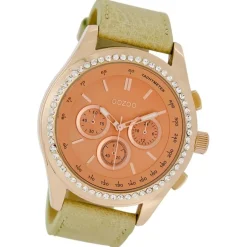 Oozoo Damen Armbanduhr Timepieces Analog Leder beige UOC5265A