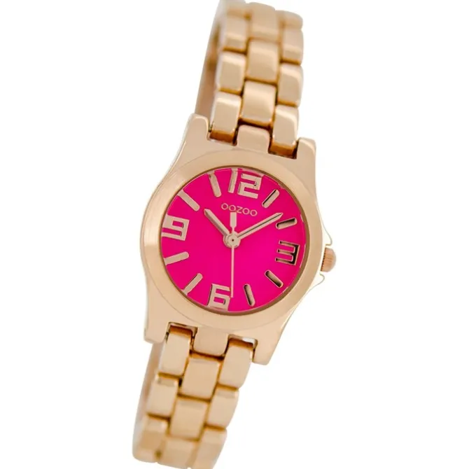 Oozoo Damen Armbanduhr Timepieces Analog Metall rosegold UOC6223A