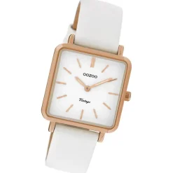 Oozoo Damen Armbanduhr Timepieces Analog Metall weiß UOC9941A
