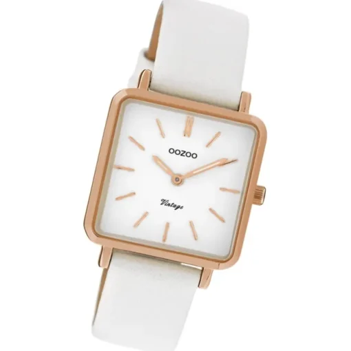 Oozoo Damen Armbanduhr Timepieces Analog Metall weiß UOC9941A