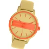 Oozoo Damen Armbanduhr Timepieces Analog Lederband olivgrün UOC11457