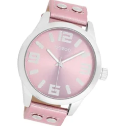 Oozoo Damen Armbanduhr Timepieces Analog Leder rosa UOC1083A