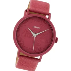 Oozoo Damen Armbanduhr Timepieces C10396 Quarz Leder altrosa UOC10396
