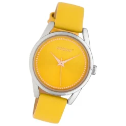 Oozoo Damen Armbanduhr Timepieces JR306 Analog Leder gelb UOJR306