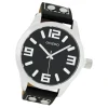 Oozoo Damen Armbanduhr Timepieces C1054 Analog Leder schwarz UOC1054A