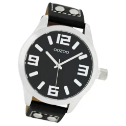 Oozoo Damen Armbanduhr Timepieces C1054 Analog Leder schwarz UOC1054A