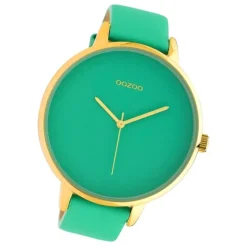 Oozoo Damen Armbanduhr Timepieces C10573 Analog Leder hellgrün UOC10573