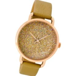 Oozoo Damen Armbanduhr Timepieces Analog Leder gelb UOC9100A