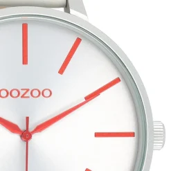 Oozoo Damen Armbanduhr Timepieces Analog Leder grau UOC11160