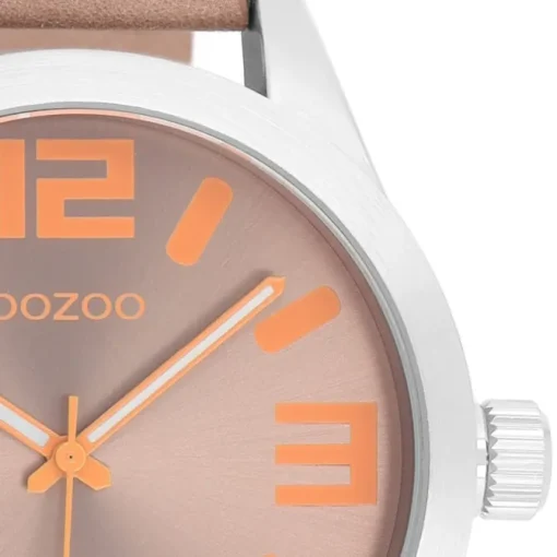 Oozoo Damen Armbanduhr Timepieces Analog Leder rosa UOC1088A