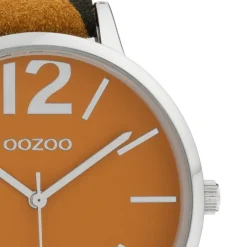 Oozoo Damen Armbanduhr Timepieces Analog Leder dunkelgelb schwarz UOC10202