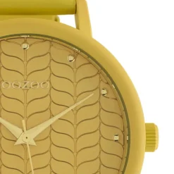 Oozoo Damen Armbanduhr Timepieces Analog Leder gelb UOC10655