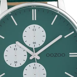 Oozoo Damen Armbanduhr Timepieces Analog Leder grün UOC10313