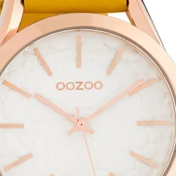 Oozoo Damen Armbanduhr Timepieces Analog Leder gelb UOC10463