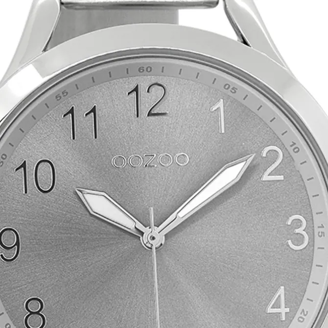 Oozoo Damen Armbanduhr Timepieces Analog Metall silber UOC9115A