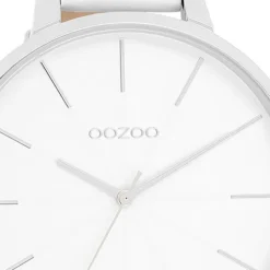 Oozoo Damen Armbanduhr Timepieces Analog Leder weiß UOC11345
