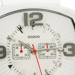 Oozoo Damen Armbanduhr Timepieces Analog Leder weiß UOC3261A