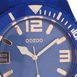 Oozoo Damen Armbanduhr Timepieces Analog Silikon dunkelblau UOC5029A