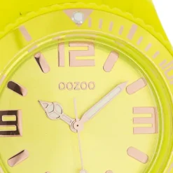 Oozoo Damen Armbanduhr Timepieces Analog Silikon gelb UOC5033A