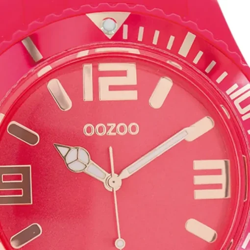 Oozoo Damen Armbanduhr Timepieces Analog Silikon pink UOC5035A