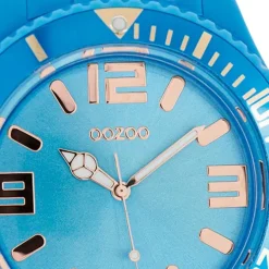 Oozoo Damen Armbanduhr Timepieces Analog Silikon blau UOC5037A