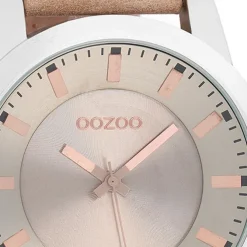 Oozoo Damen Armbanduhr Timepieces Analog Leder rosa UOC6117A